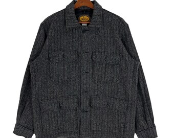 Vintage Woolrich Wool Tweed Jacket Coat Size Medium