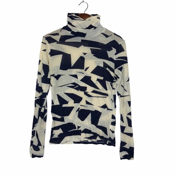 Raf Simons Abstract Camouflage Turtleneck - Runway SS2008