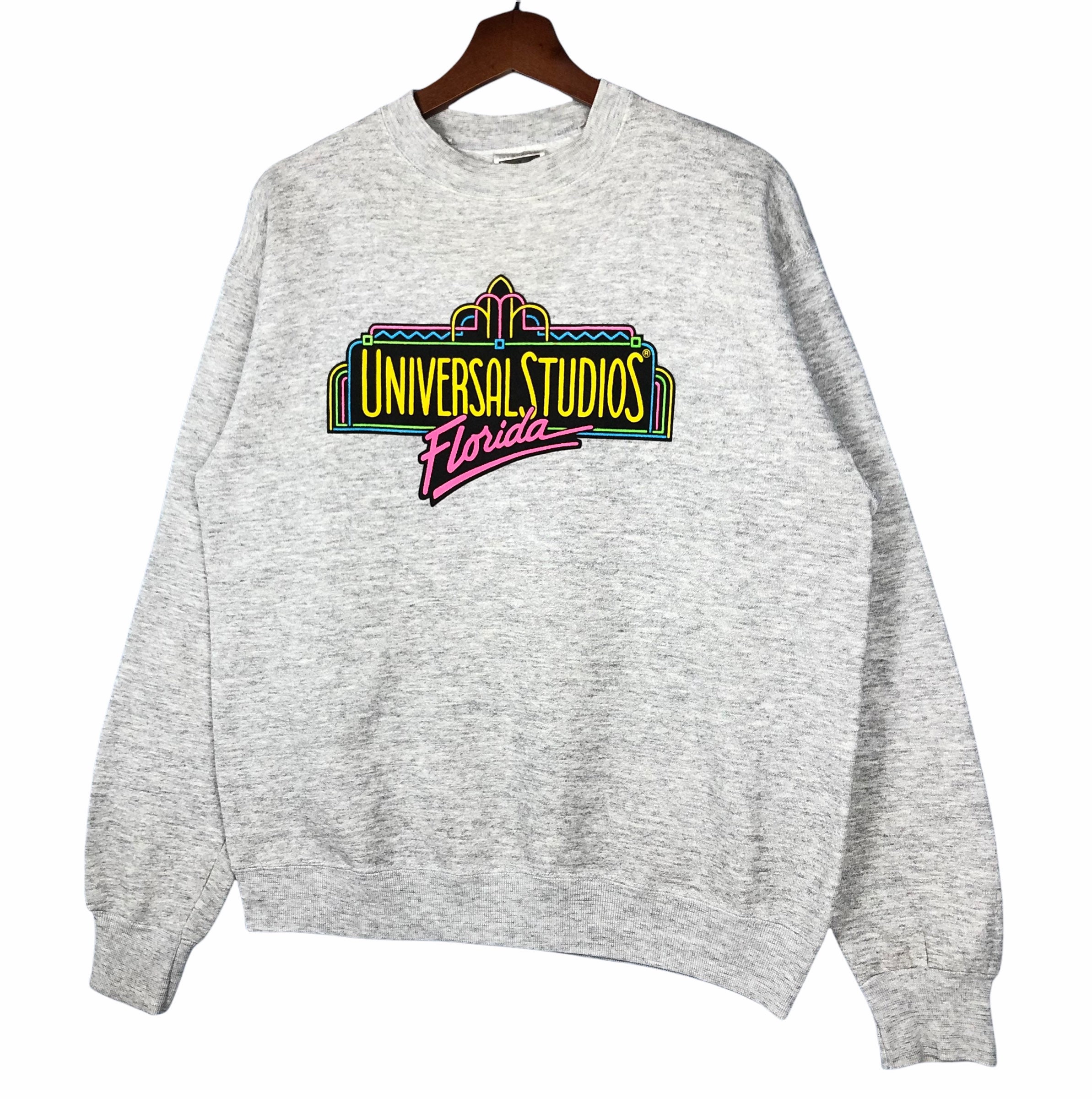 トップス 80's UNIVERSAL STUDIOS Florida SWEAT Universal Studios Retro Adult Crew Neck Sweatshirt