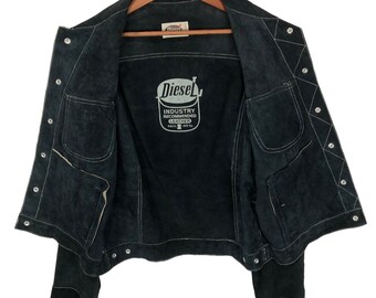 DIESEL cow leather riders jacket archive Vintage rare archive 
