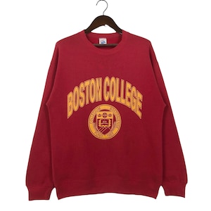 Vintage 90’s Boston College Sweatshirt Pullover Jumper Boston College Size Medium