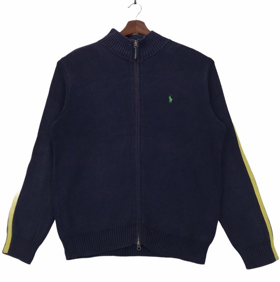 Polo Sport, Vintage Polo Sport Ralph Lauren Zip Sweatshirt - Stripe Detail