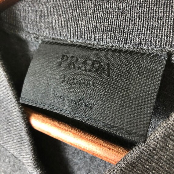 Vintage Prada Wool Zip Up Jacket Made In Italy Pr… - image 4