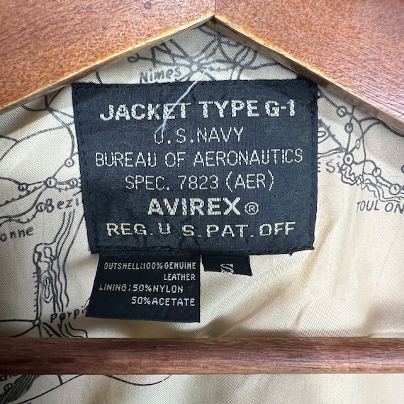 Vintage Avirex Type G-1 Jacket U.S Navy Leather J… - image 9
