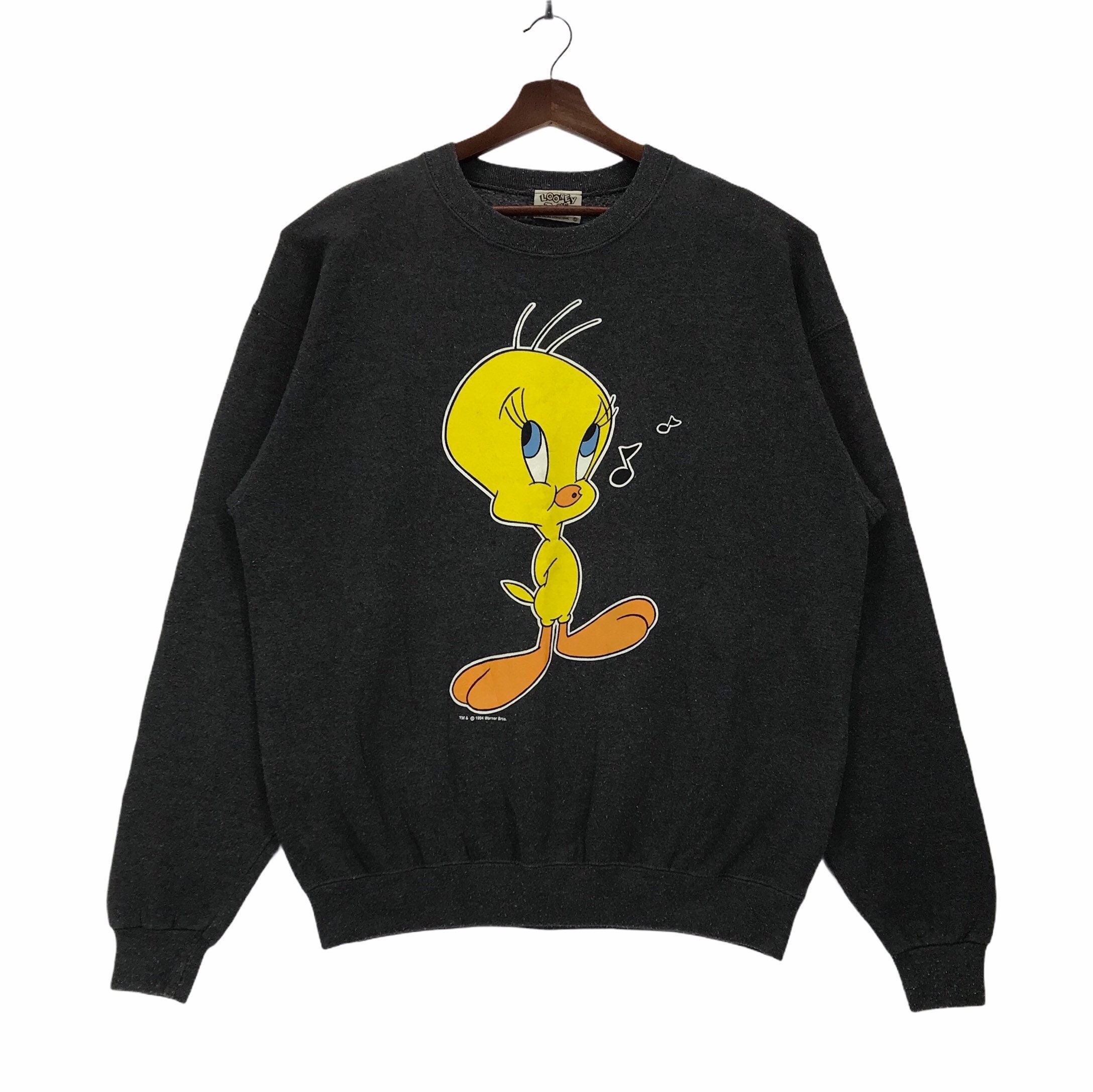 90's USA製　Looney Tunes Tweety sweat TWEETY BIRD Looney Tunes Sweatshirt - 18 / 20 - Cartoon