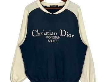 Vintage Christian Dior Monsieur Sweatshirt Embroidered Christian