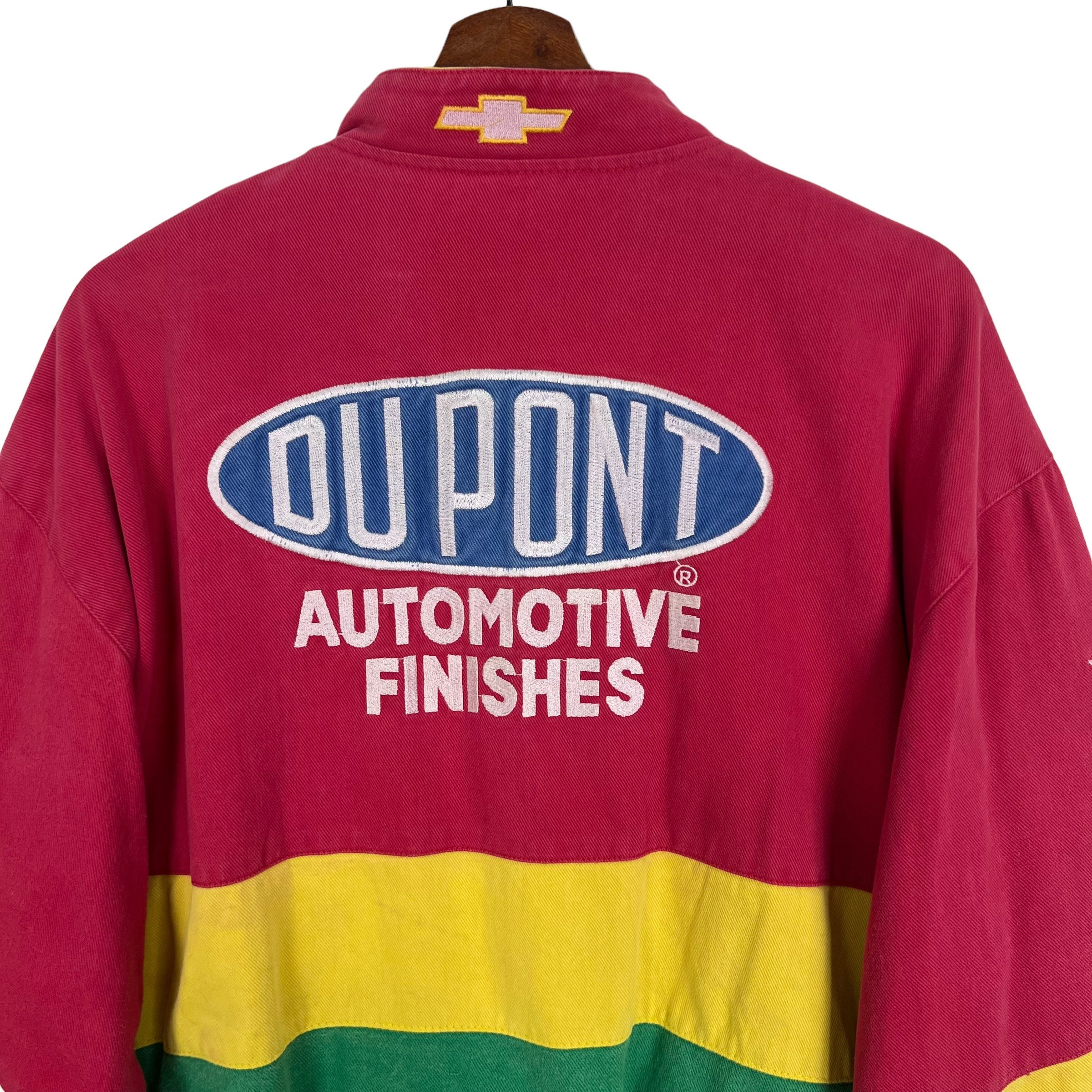 Vintage Jeff Hamilton Nascar Dupont Rainbow Vintage Racing Jacket 