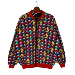 Vintage Disney Micky Maus Wendejacke Fullprint Animierte Cartoon Micky Maus Pop Art Jacke