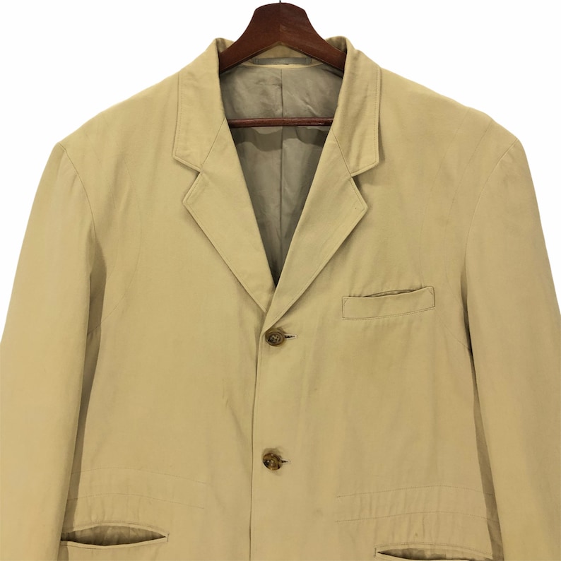 Vintage Yohji Yamamoto Cotton Linen Jacket - Y’s Red Label - Size 3 image 3