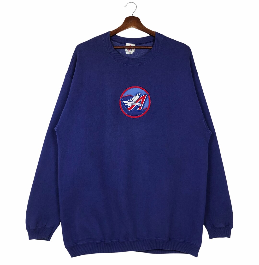 【GRAVER】23FW★ Baseball Blue Logo Embroidery Sweatshirt ODNR-UNISEX] Baseball Blue Logo Embroidery Sweatshirt