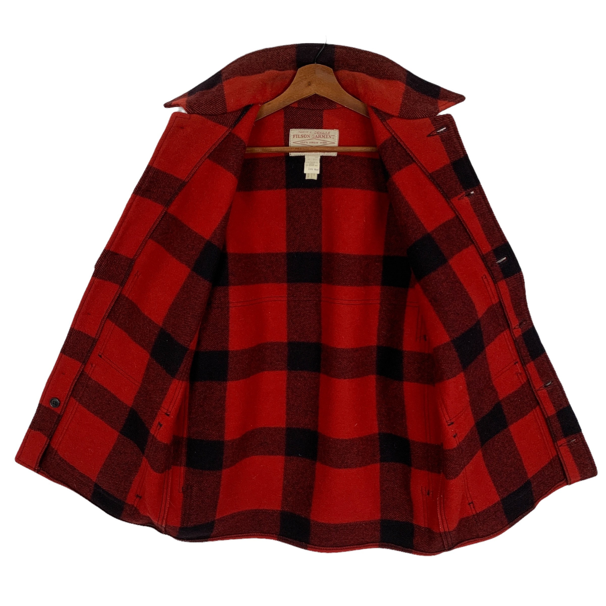 C.C. Filson ウールジャケット L レッド・ブラックチェック 楽天市場】フィルソン FILSON ウールコート マッキーノ クルーザー