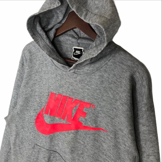 Vintage 90’s Nike Hoodie Sweatshirt Big Logo Nike… - image 4