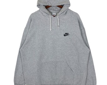 Vintage Nike Hoodie: Embroidered Swoosh Logo, Size Medium