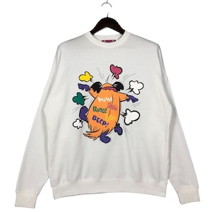 Vintage Wacky Races Sweatshirt Wacky Races Hanna Barbera Cartoon Sweatshirt Size Large