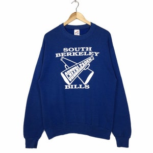 Vintage 80s Berkeley Bills Sweatshirt Crewneck South Berkeley Bills Cheerleader Pullover Jumper Gameday Outfit