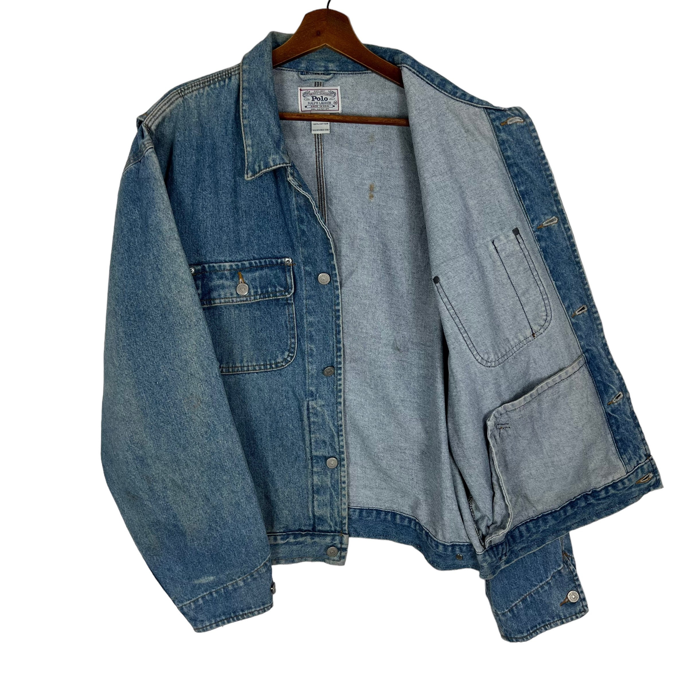 Vintage 70s Polo Ralph Lauren Denim Workers Jacket Made in