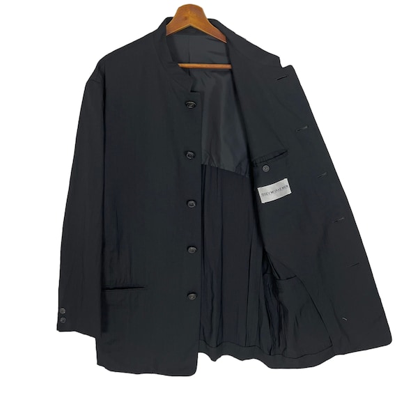 90s isssey miyake men mao collar jacket | eBay