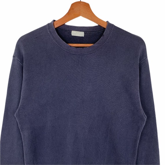 Vintage 90's Comme Des Garcons Sweatshirt: Embroidered Logo, Faded