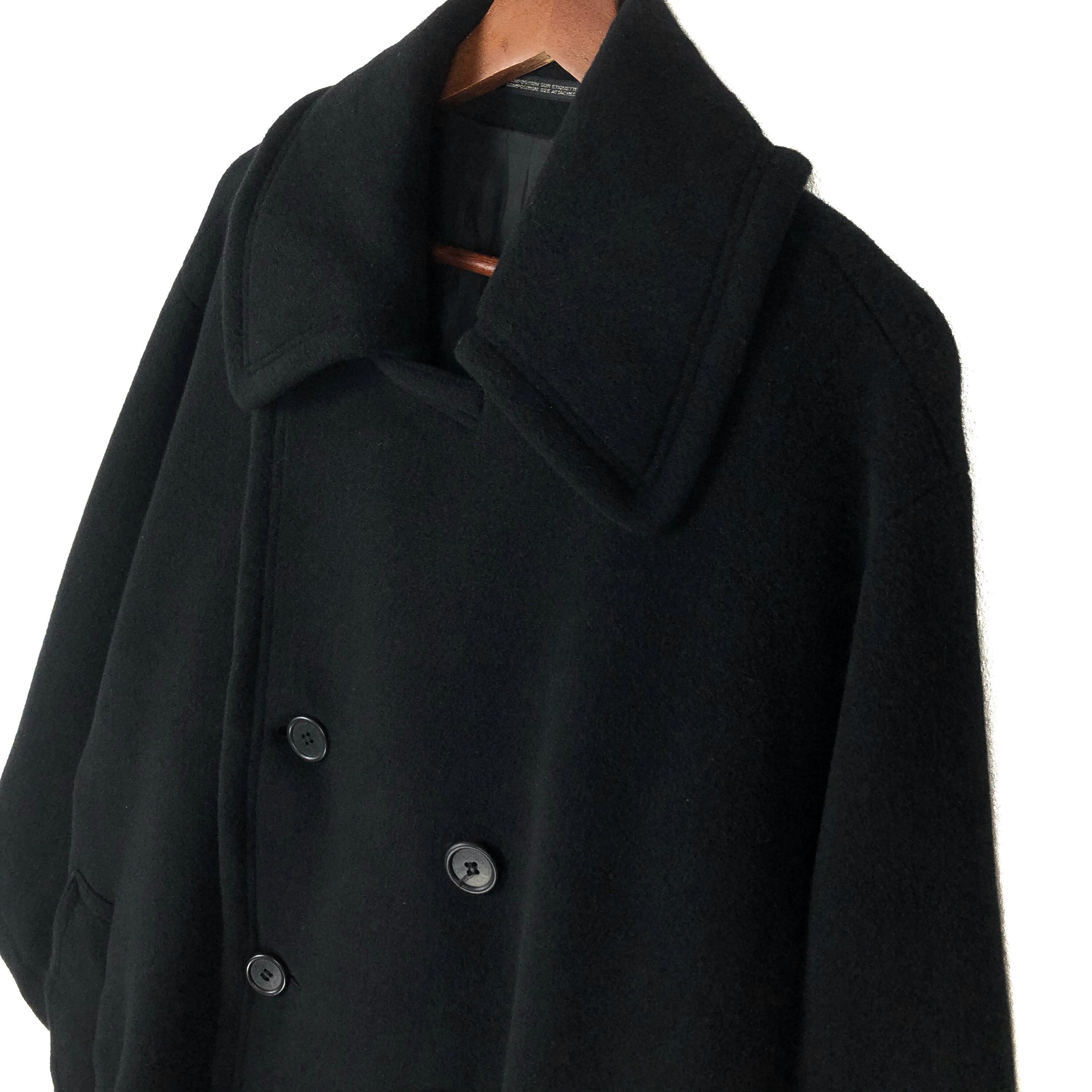 Y's ウール ダブルブレストピーコート サイズ2 ヨウジヤマモト 日本製