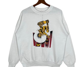 Sudadera vintage de los 90 con estampado de Thrasher y Pushead - Sudadera de skate