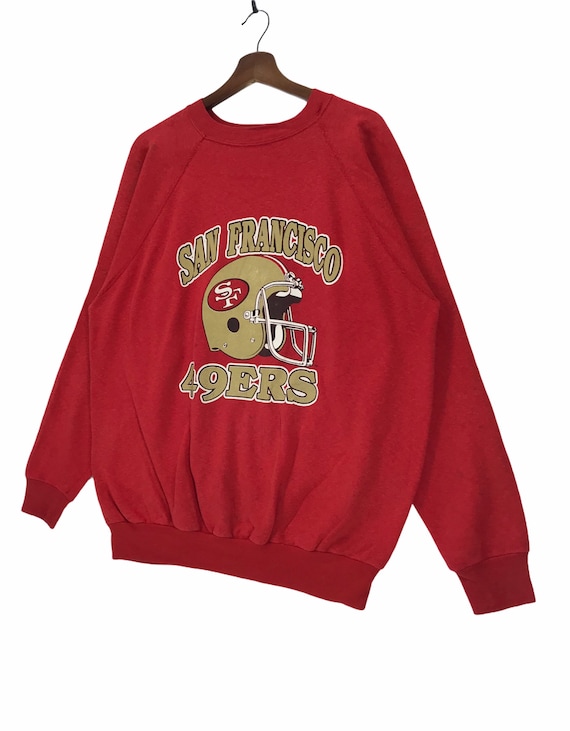 Vintage 80s NFL San Francisco 49ers Sweatshirt Large Size 