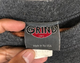 Vintage 90s Grind Inc Sweatshirt Grind Skateboard Streetwear