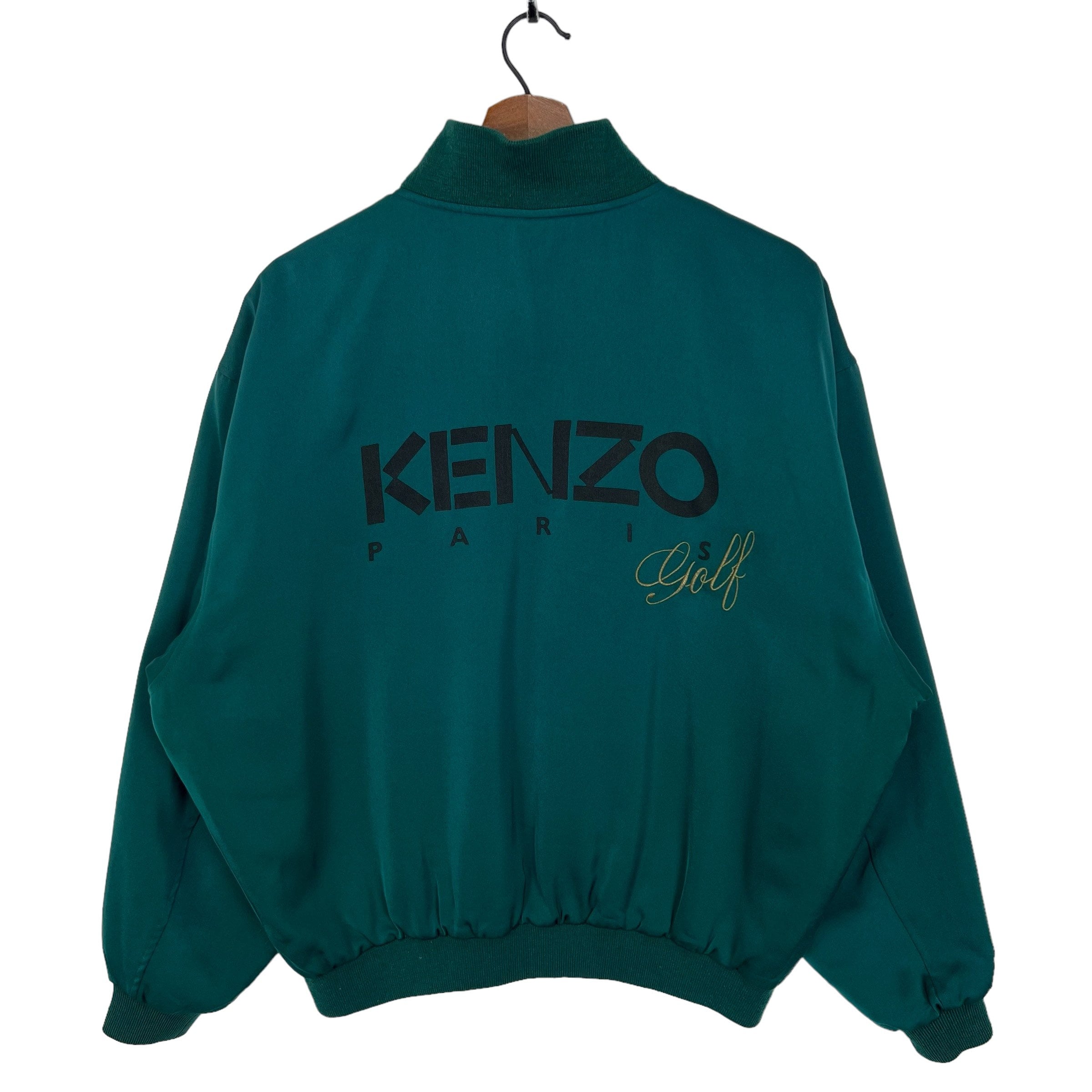 Kenzo Black & Green Monogram Seasonal Jacket Kenzo