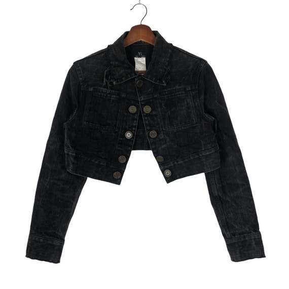 Yohji Yamamoto Crop Top Denim Jacket Y's in Love by Yohji Yohji Yamamoto Crop Top Denim Jacket Y's in Love by Yohji