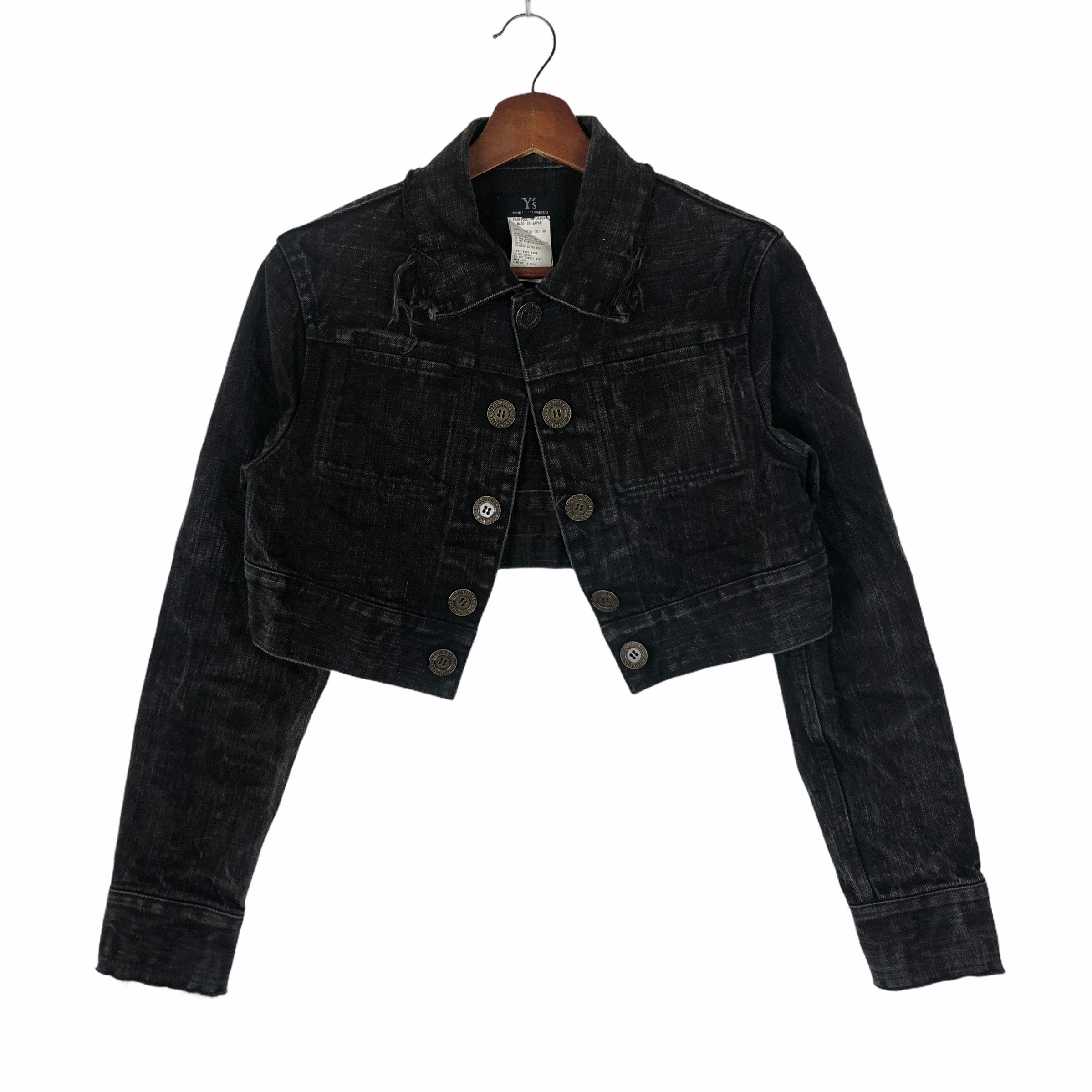 Yohji Yamamoto Crop Top Denim Jacket Y's in Love by Yohji Yohji Yamamoto Crop Top Denim Jacket Y's in Love by Yohji