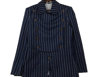Increíble chaqueta tipo blazer a rayas para hombre de Vivienne Westwood, talla 46.