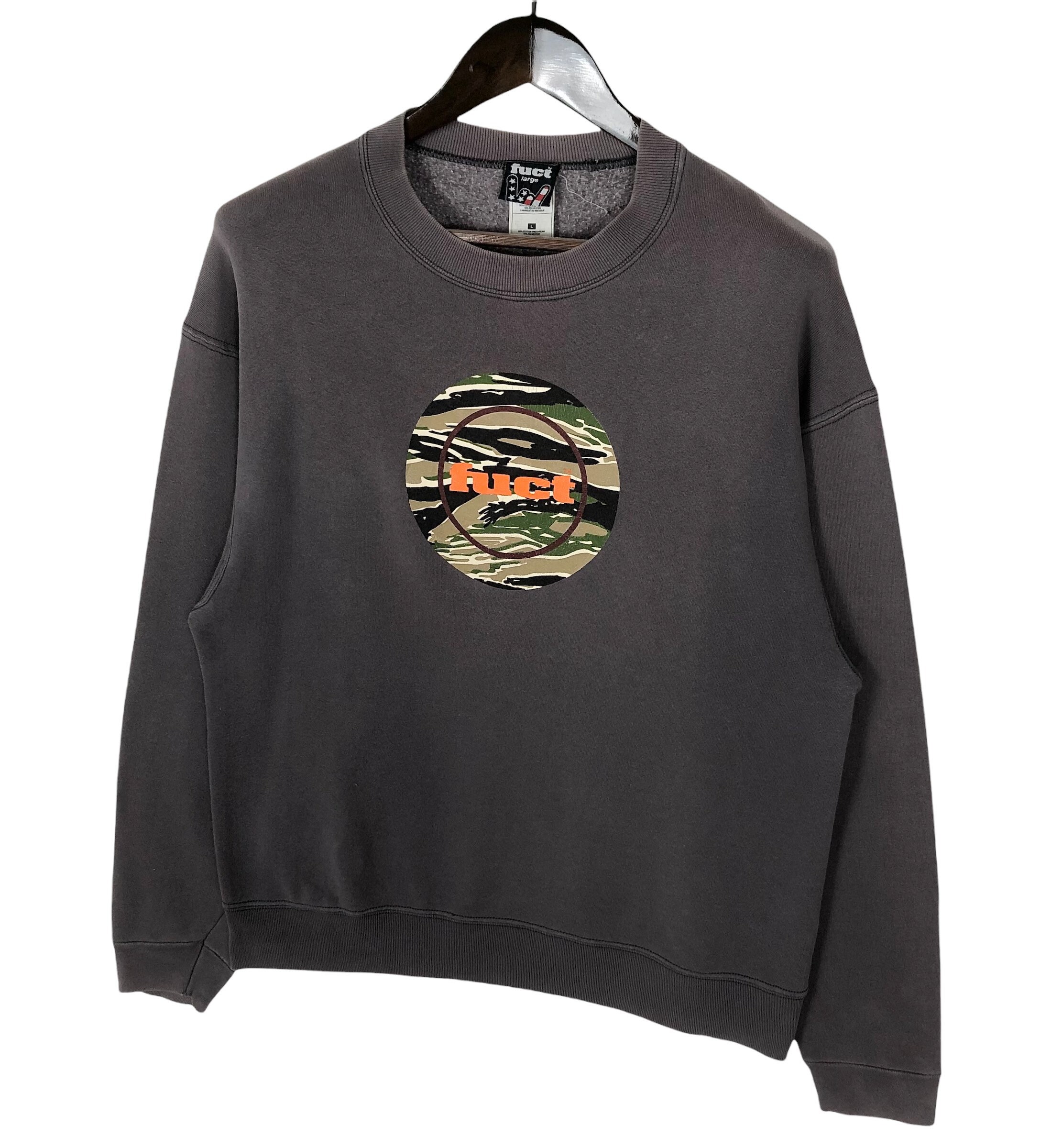【FUTURE ARCHIVE】DAMEGE PRINT CREWNECK Supreme Overprint Crewneck (FW20) - $158