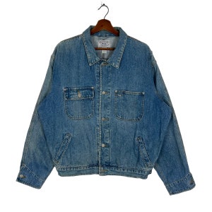 Vintage 70s Polo Ralph Lauren Denim Workers Jacket Made In USA Size Medium