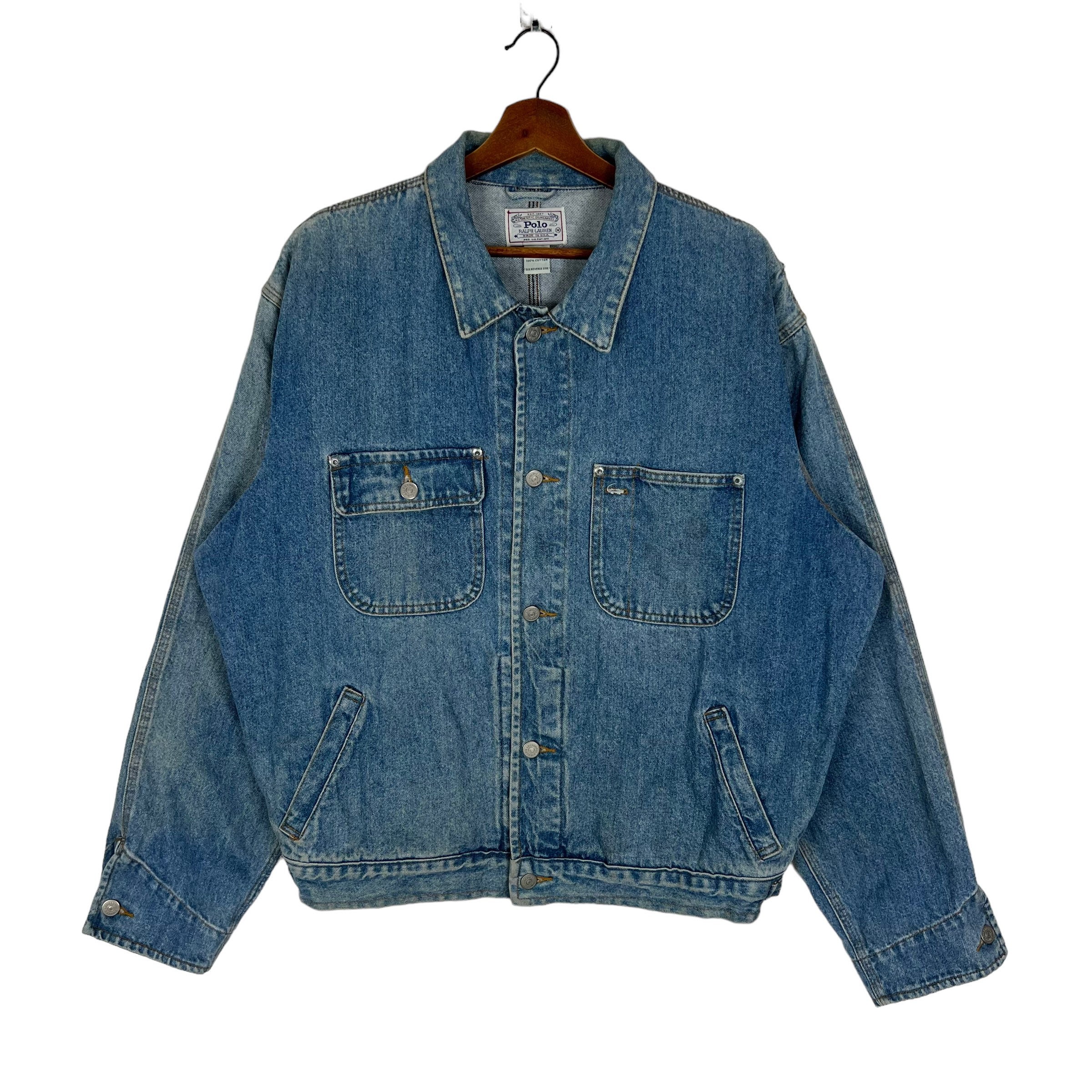 Vintage 70s Polo Ralph Lauren Denim Workers Jacket Made in Vintage 70s Polo Ralph Lauren Denim Workers Jacket Made in