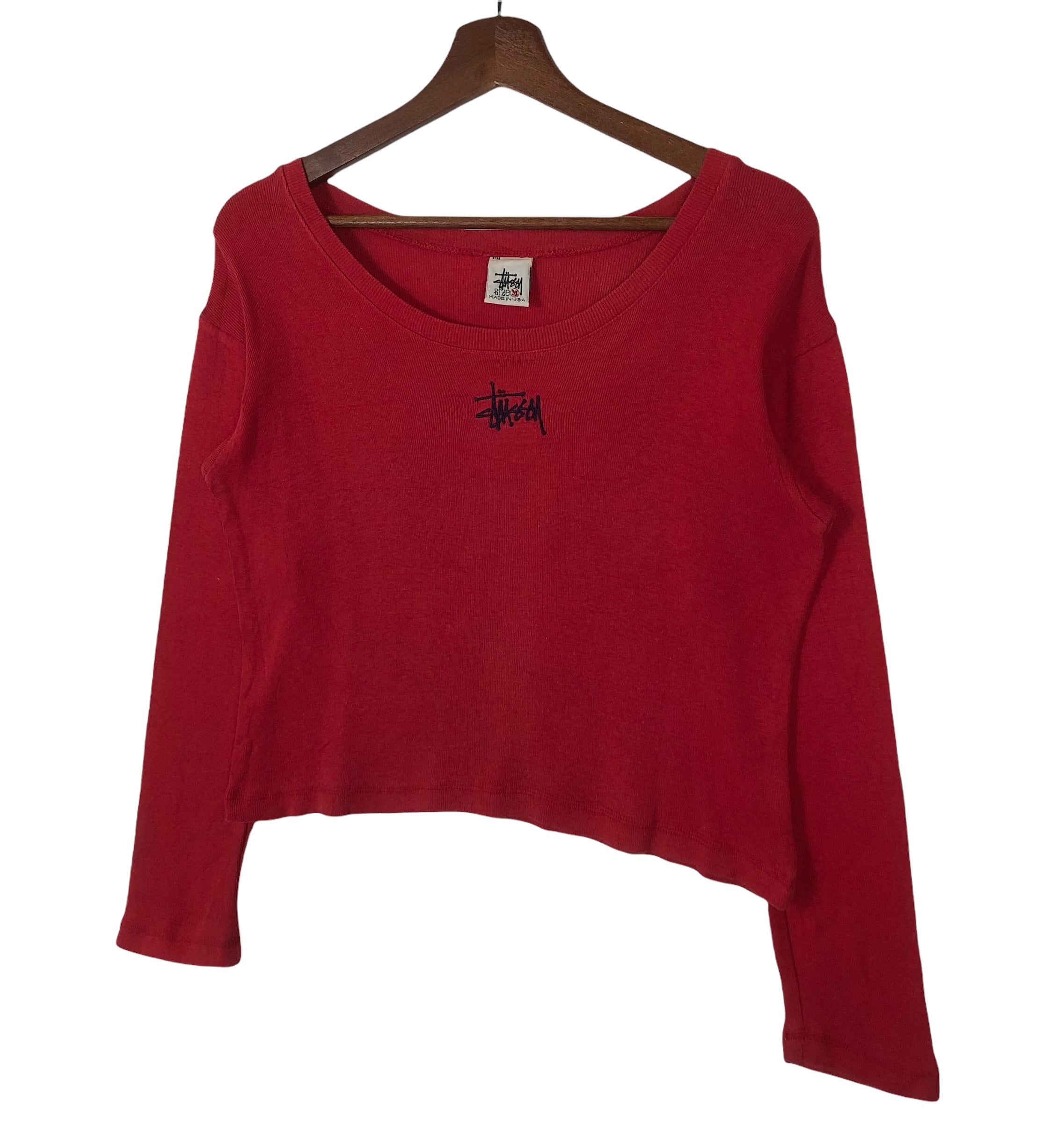 Vintage Stussy Crop Top Made in USA Woman Stussy Crop Top