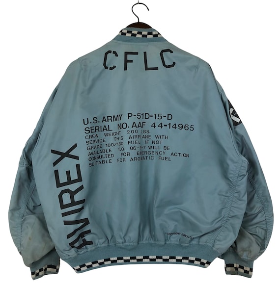 Vintage Avirex Bomber Jacket Avirex Miss Miami Reproduced