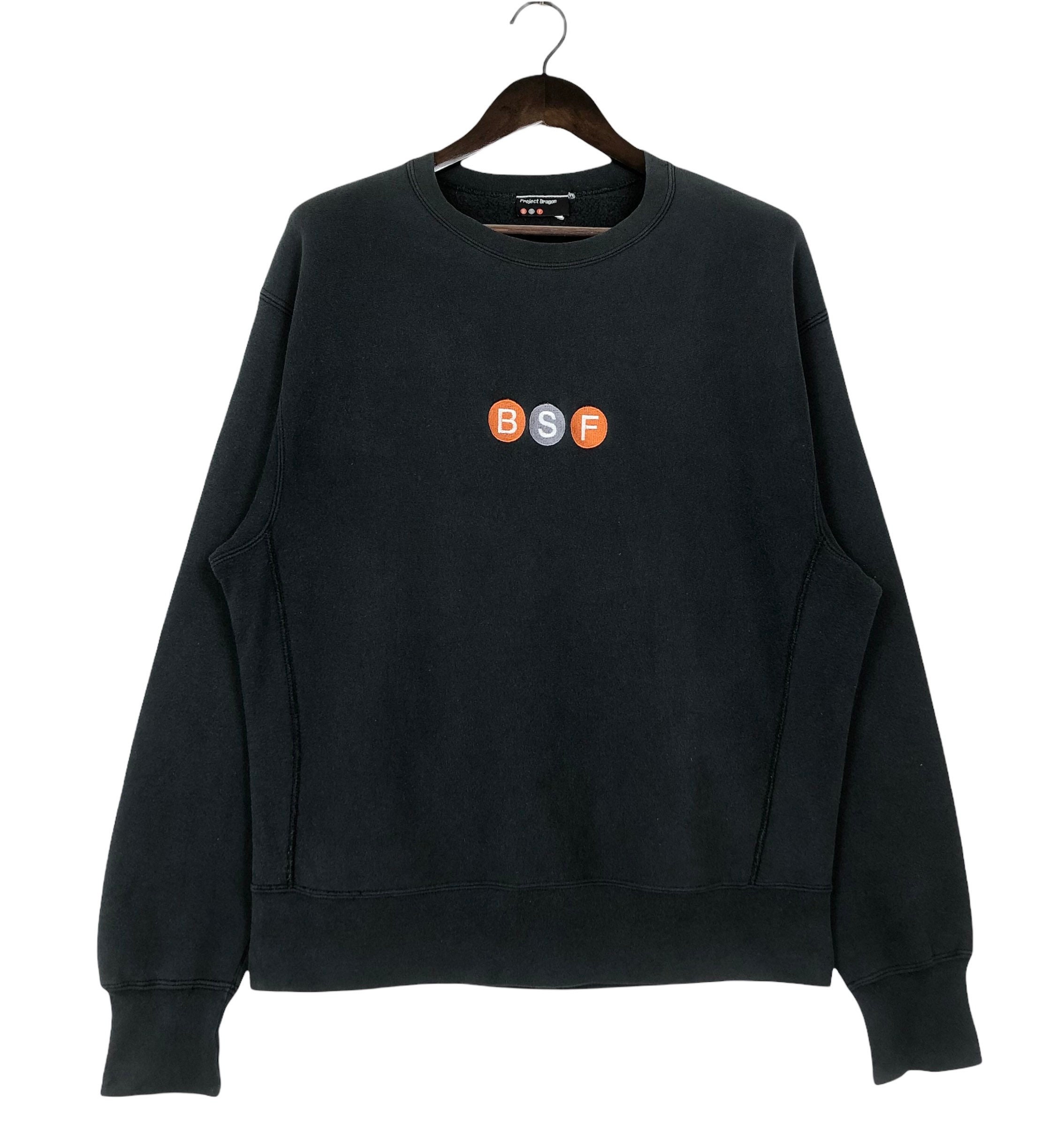 トップス 90s BSF Subware hoodie project dragon 90s PROJECT DRAGON BSF Pullover Hoodie - blue room