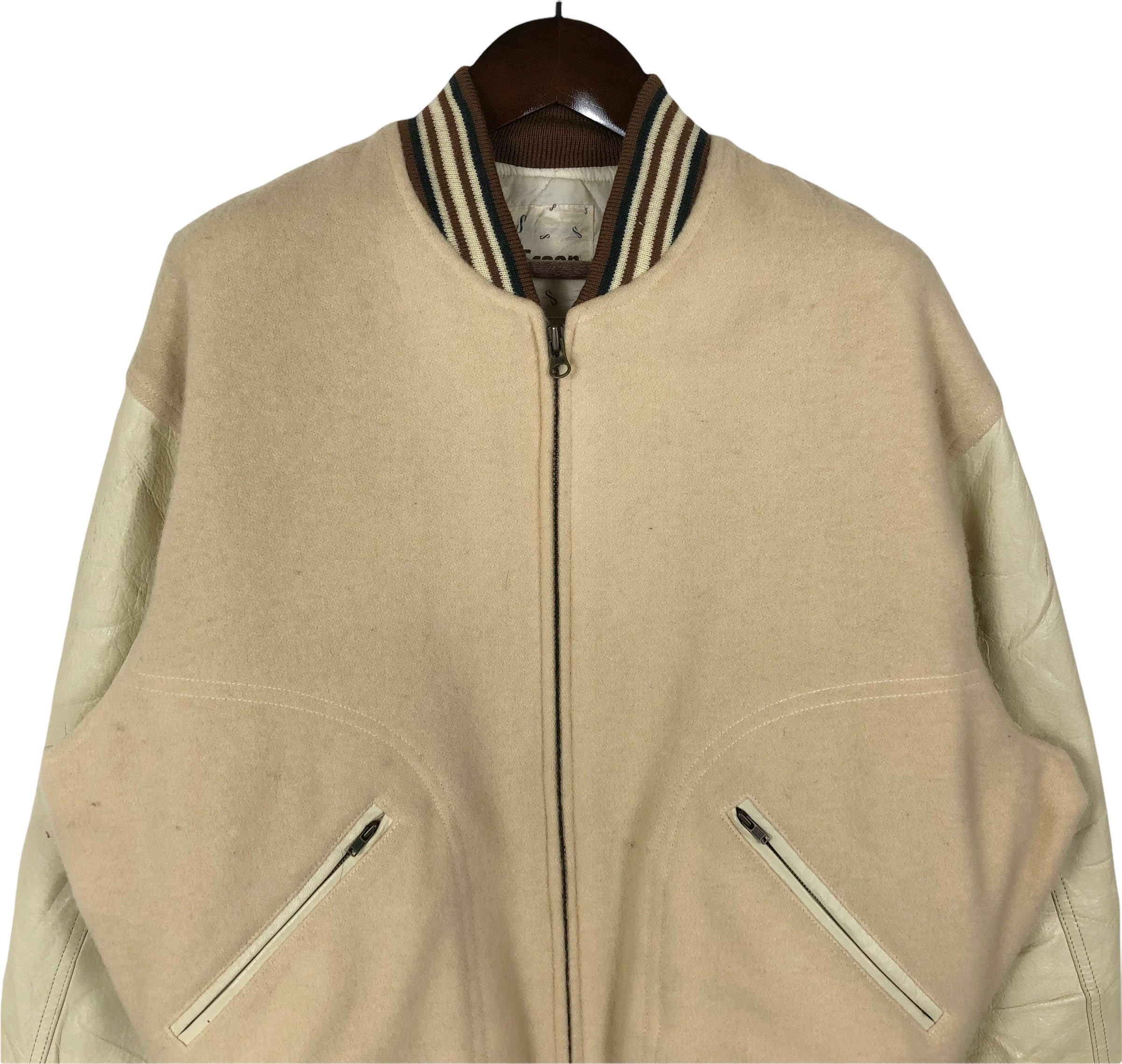 Vintage Scoop Club Wool Varsity Jacket - Size Medium - Etsy