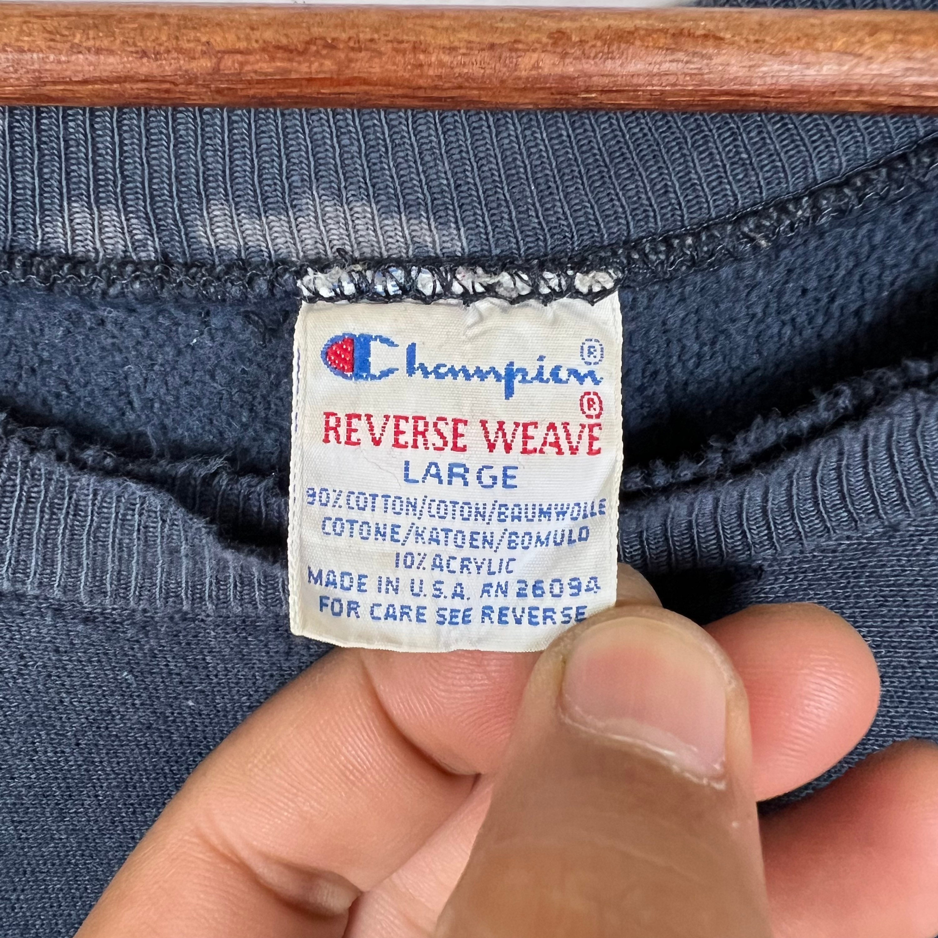 Distressed Ripped Sweatshirt Vintage Champion Reverse Weave