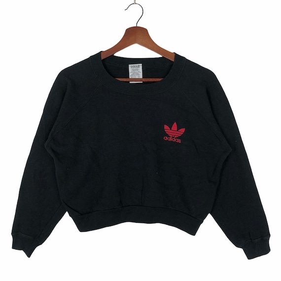 Vintage 90’s Adidas Women Cropped Sweatshirt Small