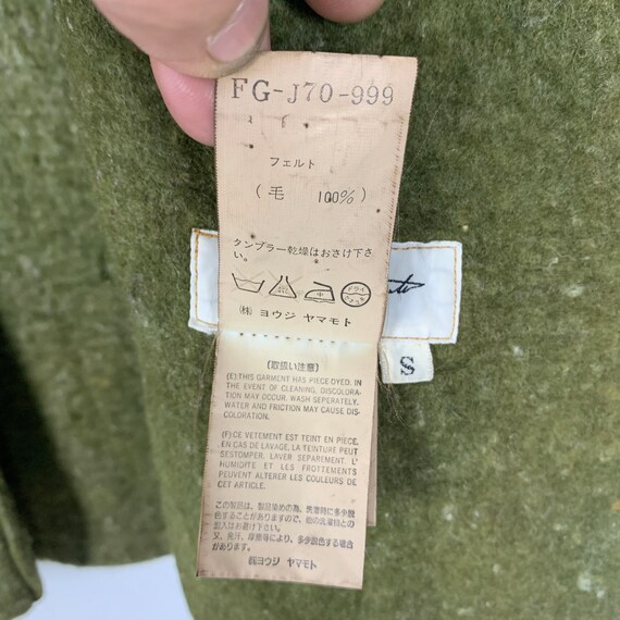 Vintage 1996 Yohji Yamamoto Wool Blend Jacket, Size Small - Etsy