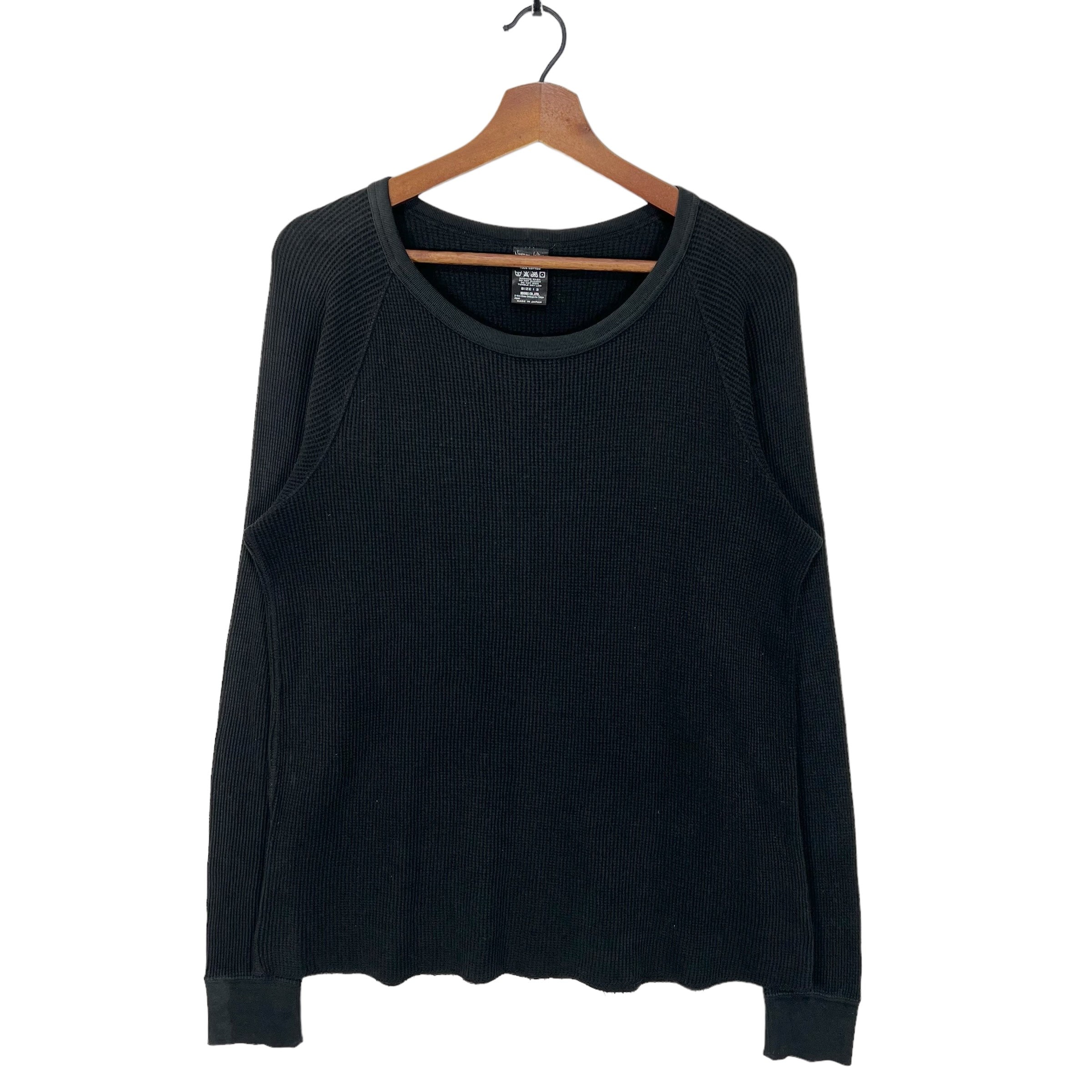 トップス archive number nine thermal top Numbernine Thermal Long Sleeve Shirt Faded Black Thermal LS