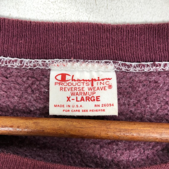 Vintage 70s Champion Reverse Weave Sweatshirt Pul… - image 8