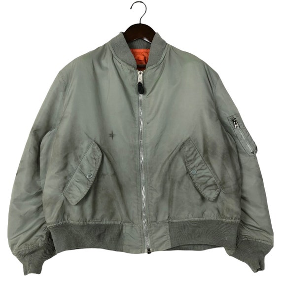 Vintage Alpha Industries Intermediate MA-1 Bomber Jacket Size