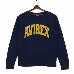 Vintage Avirex Sweatshirt SpellOut Avirex Sweatshirt Pullover Size Small