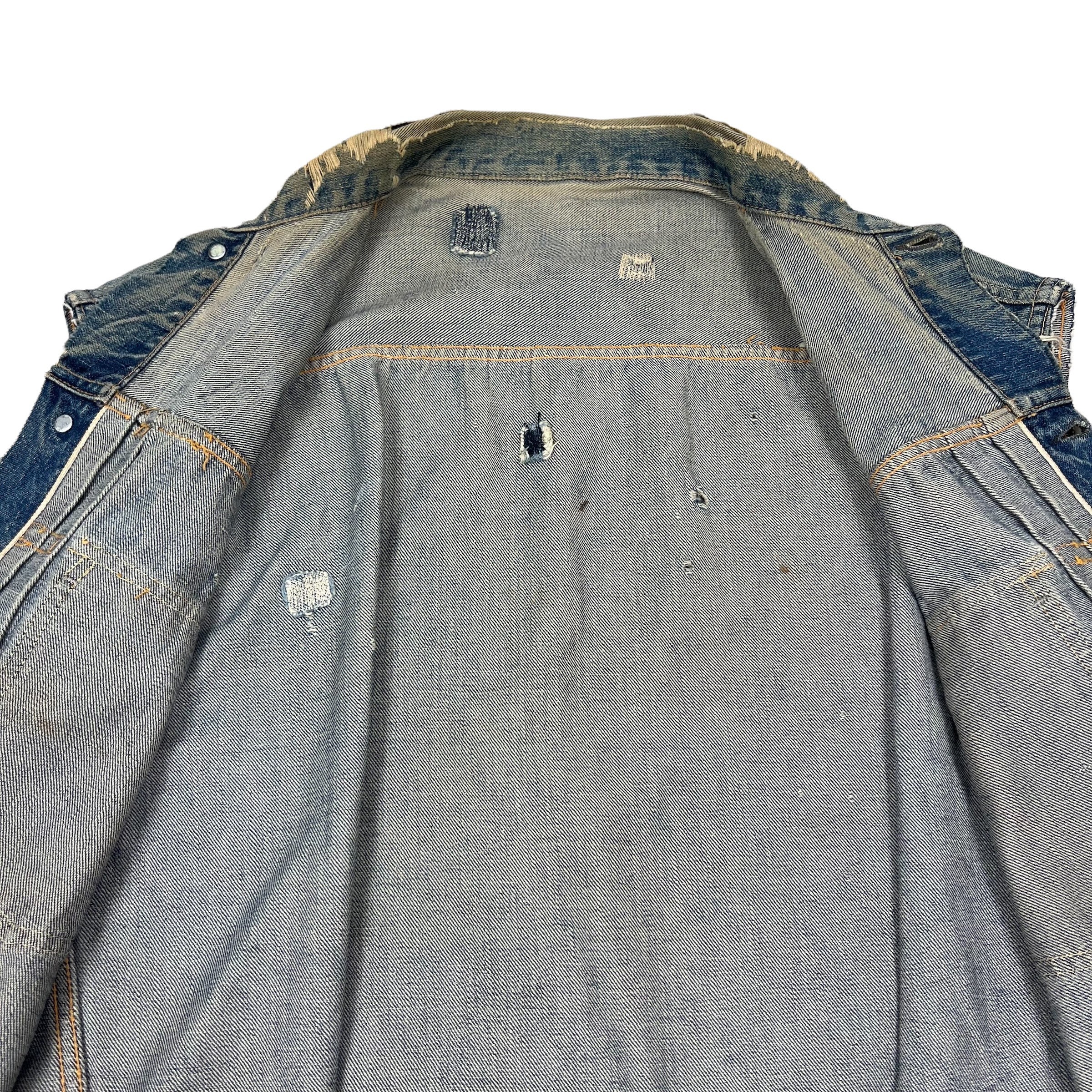 Vintage 1950s Original Levi's 507XX Jacket Biker Cut-off Vintage 1950s Original Levi's 507XX Jacket Biker Cut-off