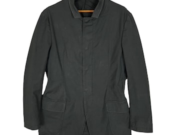 Vintage Armani Collezioni Mandarin Collar Snap Button Blazer Size
