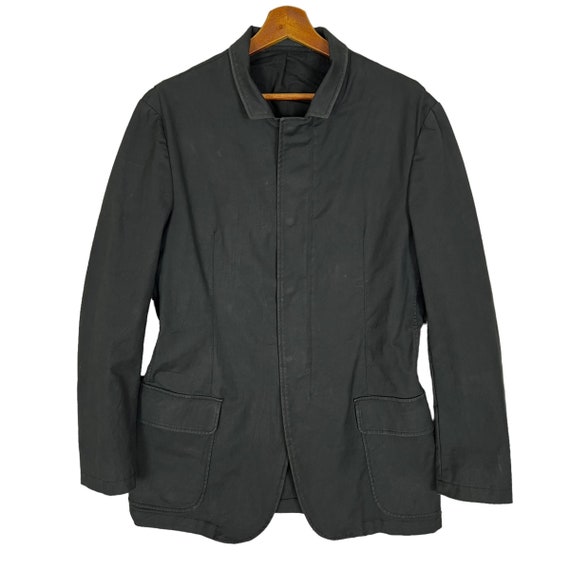 Vintage Armani Collezioni Mandarin Collar Snap Button Blazer