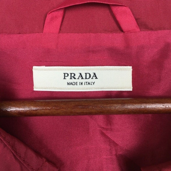 Sale!! Stunning Prada Red Silk Crop Jacket Short … - image 7