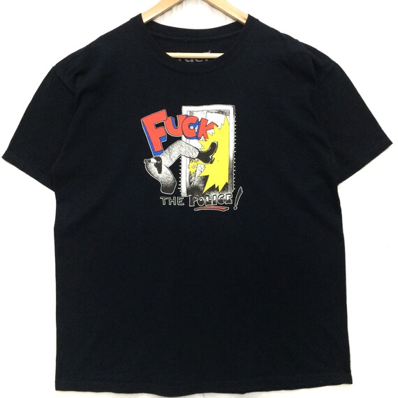 Vintage 90's FUCT fuck the police graphic tees Siz