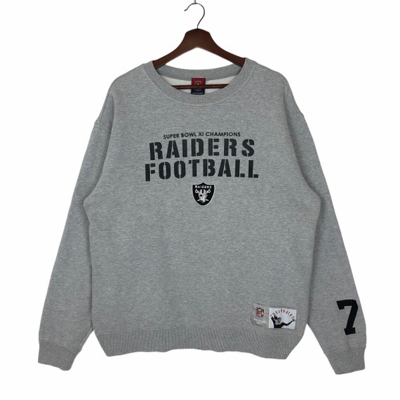 Vintage NFL Raiders Sweatshirt Crewneck Embroider… - image 1